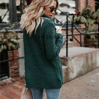 LAURENE | Elegant gestrickter Pullover – Dunkelgrün