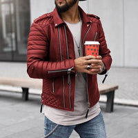 Raplhie | Stylische Lederjacke – Zeitlose Eleganz und maskuliner Stil – Rouge
