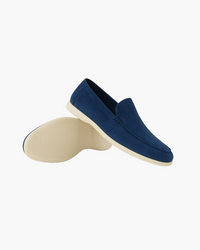 Arthur - Leder Wildleder Loafer – Marine