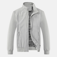 Sommerjacke für Herren - Stilvolle leichte Jacke mit Kragen – Grau