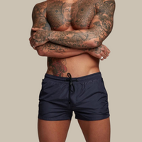 Badehose für Herren - Leichte, schnelltrocknende Strandhose mit Reißverschluss für den Sommer – Marine