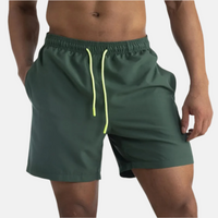 Badehose für Herren - Schnelltrocknende Strandhose mit Stretch für den Sommerurlaub – Dunkelgrün