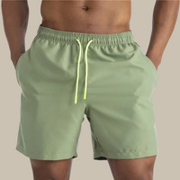 Badehose für Herren - Schnelltrocknende Strandhose mit Stretch für den Sommerurlaub – Oliv