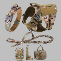 Rex 6-in-1 Sommer Hunde-Geschirr- und Leinen-Set | Professionelles Spazier- und Trainingsset für Ihren Hund – Camouflage 6-in-1 compleet set