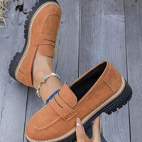 VIVIEN - MOKASSINSCHUHE – Braun