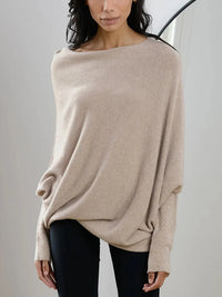 Sophia | Weicher Vielseitiger Pullover – Hellbraun