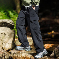 Strapazierfähige, wasserabweisende Wanderhose für Herren – Schwarz