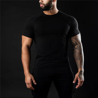 Basic Sommer T-Shirt für Herren – Schwarz