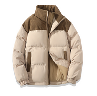 Stilvolle Herren Winter Pufferjacke – Kaffee