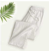 Herren Schmale Passform Sommer Hosen | Bequeme – Weiß