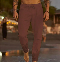 Herren Lässige Kordelzug Hose | Bequeme – Braun