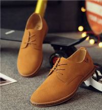 Herren Klassische Schnür Schuhe | Bequeme – Gelb