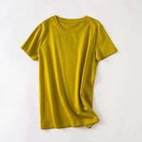 Minimalistisches Herren Basic T-Shirt – Gelb