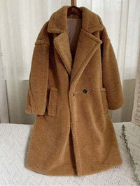 Abigaile | Plüsch-Wintermantel - Elegant & Komfortabel – Camel