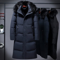Vanezsa | Lange Damen-Winterjacke – Blau