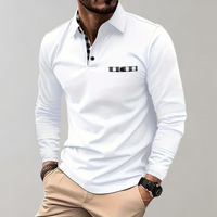 Herren Langarm-T-Shirt - Atmungsaktiv und Bequem – Weiß