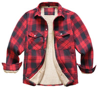 Max | Klassische Holzfäller-Jacke im Freizeitlook – Rot