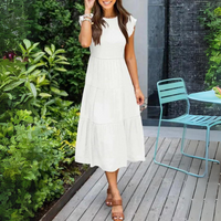 Heidi-Mode | Bequeme Baumwollkleid – Weiß