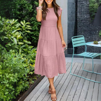 Heidi-Mode | Bequeme Baumwollkleid – Rosa