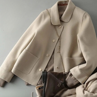 Damen Winter Daunenjacke mit Knöpfen | Warm und Stilvoll – Beige