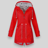 Stilvolle Wasserdichte Damen Jacke – Rot
