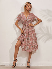Bano | Elegantes Sommerkleid mit Blumendruck – Rosa
