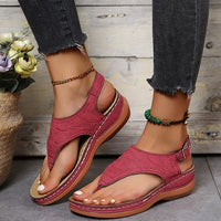 Marta | Bequeme Sandalen – Magenta