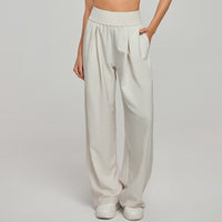 Elegante Damen Seidenhose – Creme
