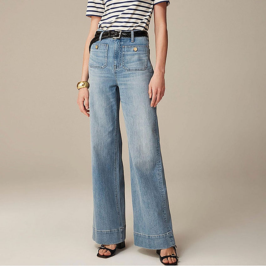 Ausgestellte Schlaghose Damen Jeans