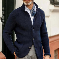 RAPHAEL · WEIß CARDIGAN – Blau