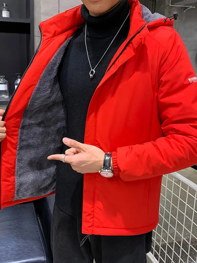 Reignith | Stilvoller solider Fleece-Puffermantel für Männer mit Taschen