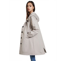 Leichte Regenjacke für Damen | Klassisch – Grau