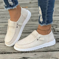 Renate™ - Bequeme Slip On Sneaker – Beige