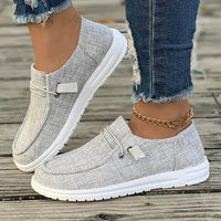 Renate™ - Bequeme Slip On Sneaker – Hellgrau