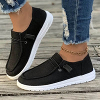 Renate™ - Bequeme Slip On Sneaker – Schwarz
