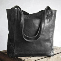 Lorena | Stilvolle Ledertasche – Schwarz