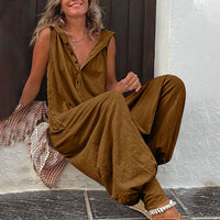 Quintena | Damen Jumpsuit – Karamell