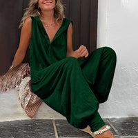 Quintena | Damen Jumpsuit – Dunkelgrün