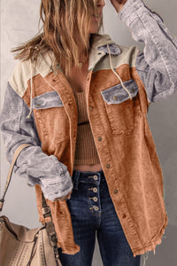 | Retro Cordjacke – Orange