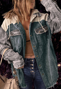 | Retro Cordjacke – Dunkelgrün