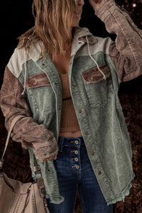 | Retro Cordjacke – Grün