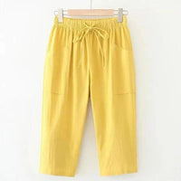 MIA - Hose mit elastischer Taille – Gelb