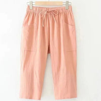 MIA - Hose mit elastischer Taille – Orange-Rot