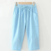 MIA - Hose mit elastischer Taille – Himmelblau
