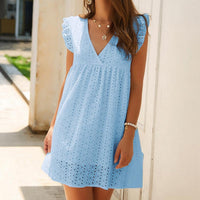 Lucia™| Kleid mit integrierten Taschen und Shorts – Hellblau