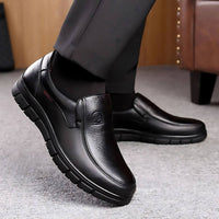 ACHIM - ERGONOMISCHE SCHUHE MIT DICKER SOHLE – Schwarz