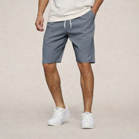 Robert | Elastischer Bund Helle Kordel Shorts – Grau