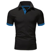 Stilvolles und Komfortables Poloshirt für Herren – Schwarz Blau