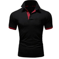 Stilvolles und Komfortables Poloshirt für Herren – Schwarz Rot