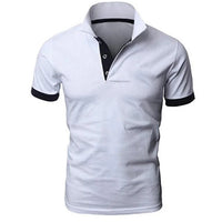 Stilvolles und Komfortables Poloshirt für Herren – Weiß Schwarz